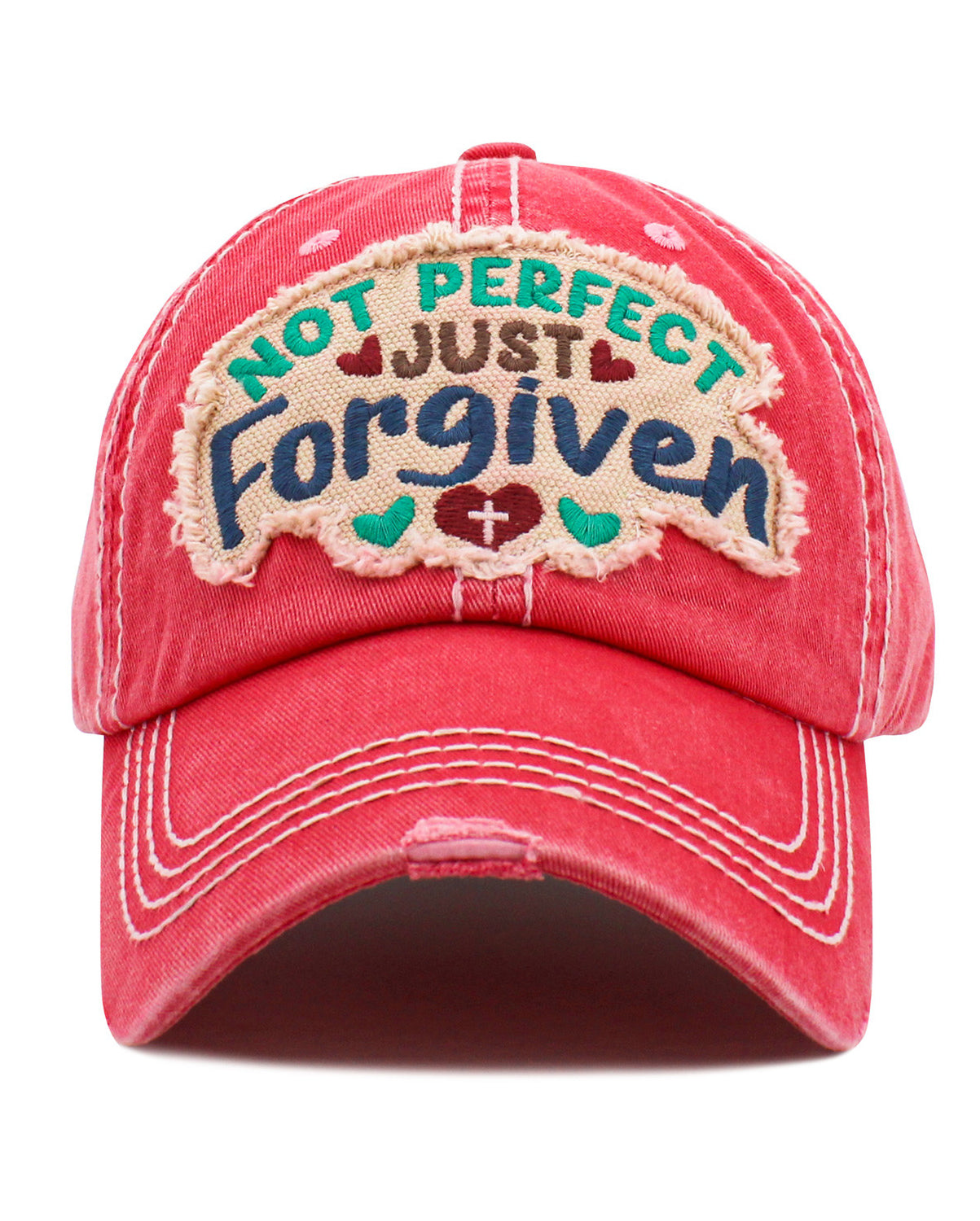 Not Perfect Just Forgiven Hat-Choose Color