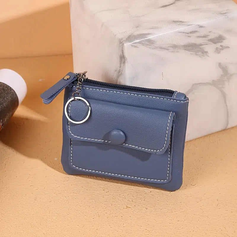 Kids Canvas Coin Purse Zipper Small Wallet Key Bag Cosmetics Bag